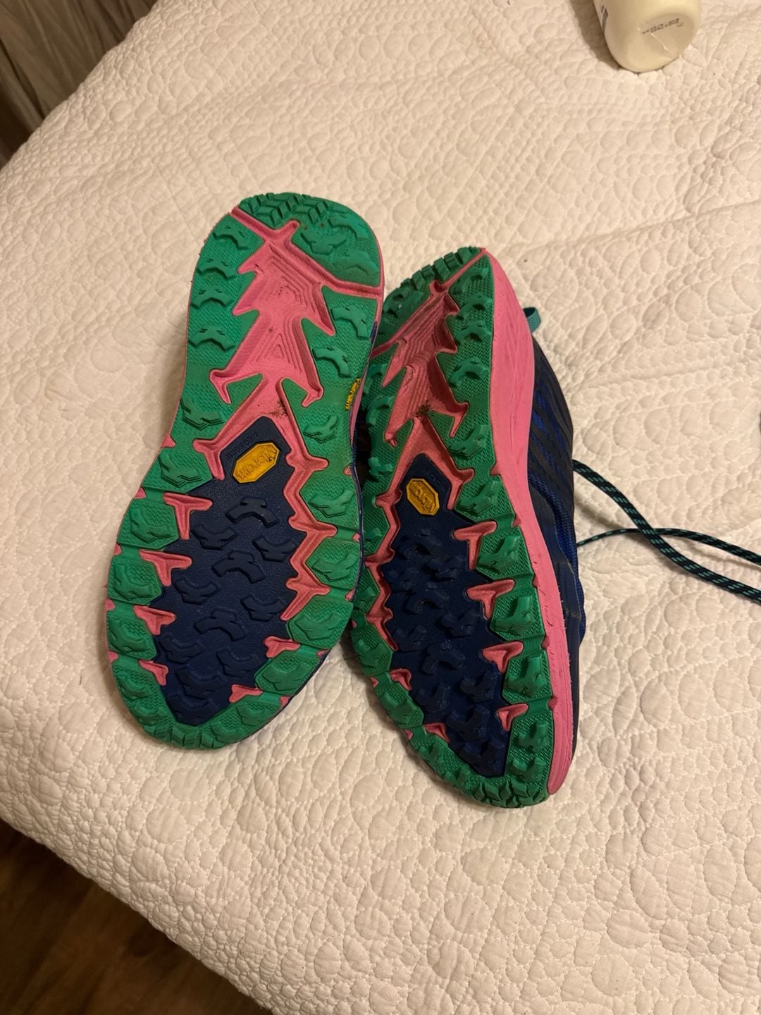 Hoka Speedgoat 4 Trail Running Shoes Blue Pink Green 4