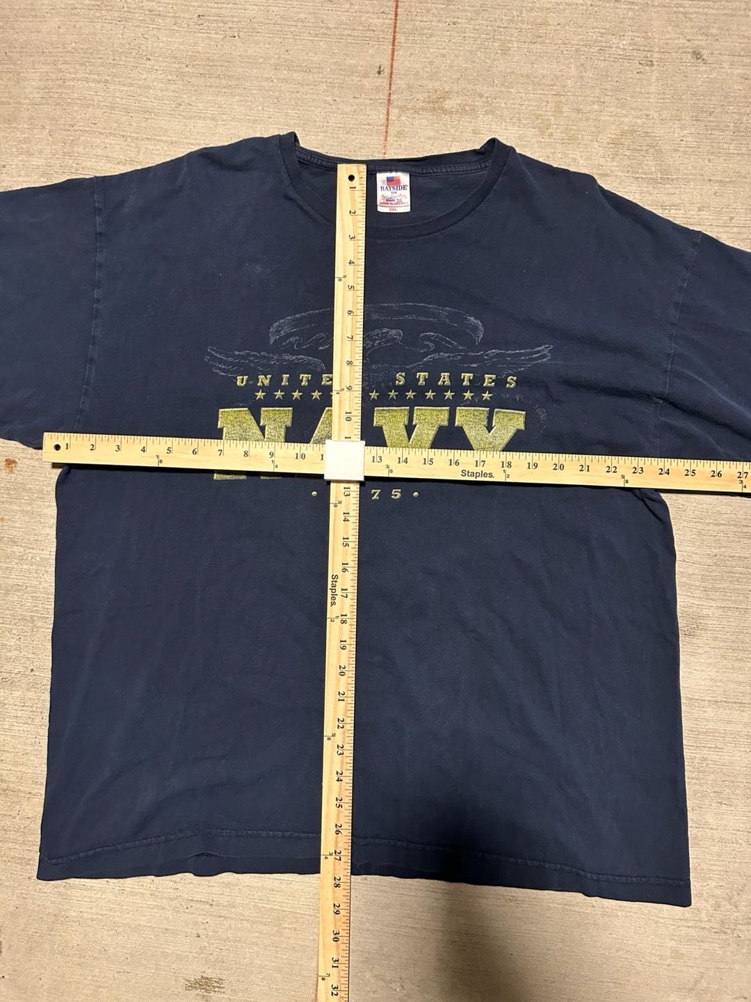 Bayside United States Navy Graphic T-Shirt Size 2XL 3