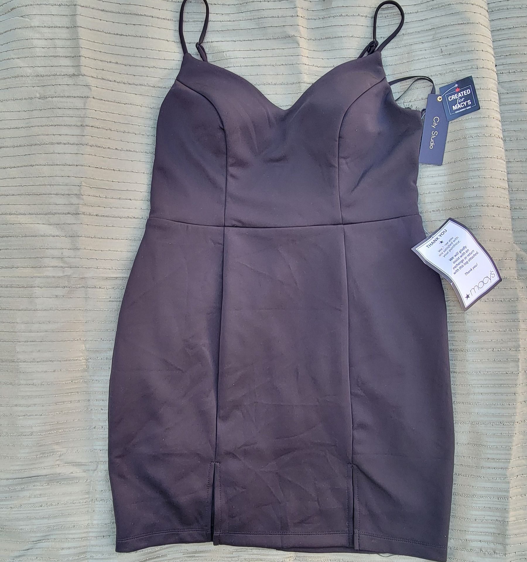City Studio Lace-Back Bodycon Dress Size 13 2