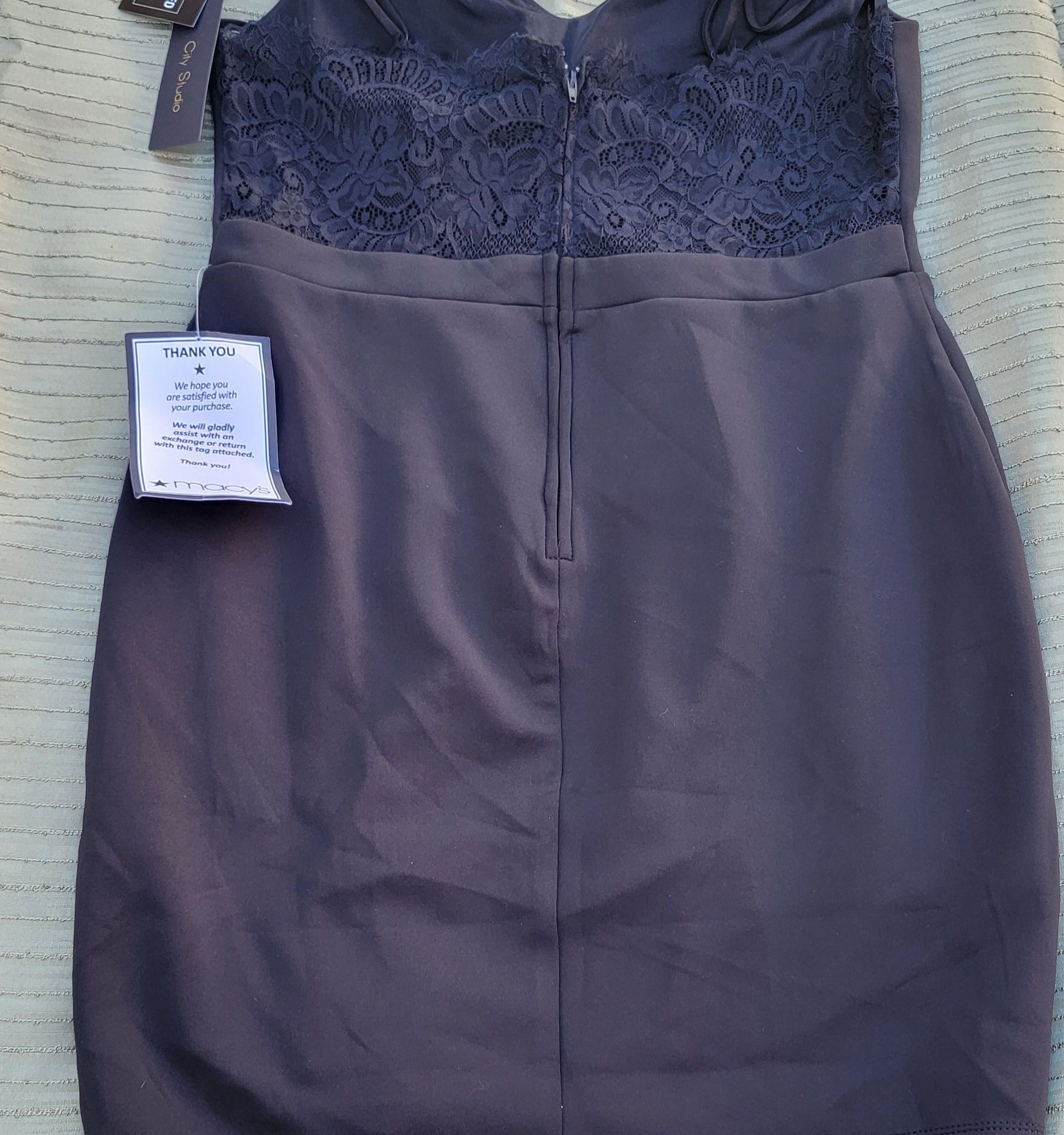 City Studio Lace-Back Bodycon Dress Size 13 3