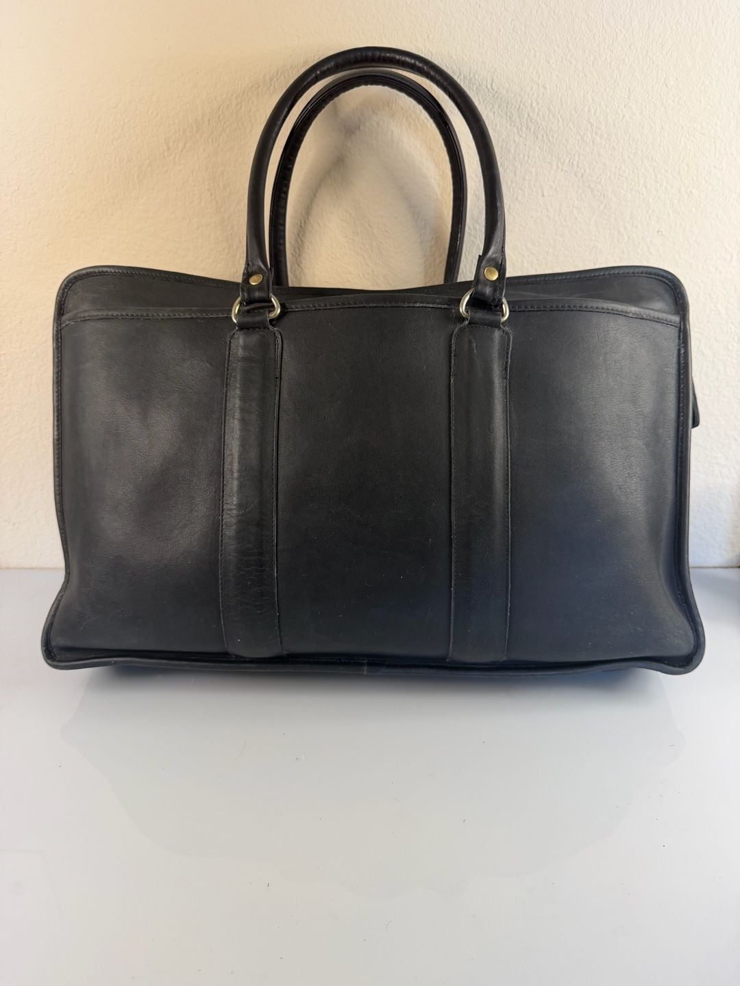 Vintage Coach Black Leather Lexington Briefcase 6002 Made in USA 2