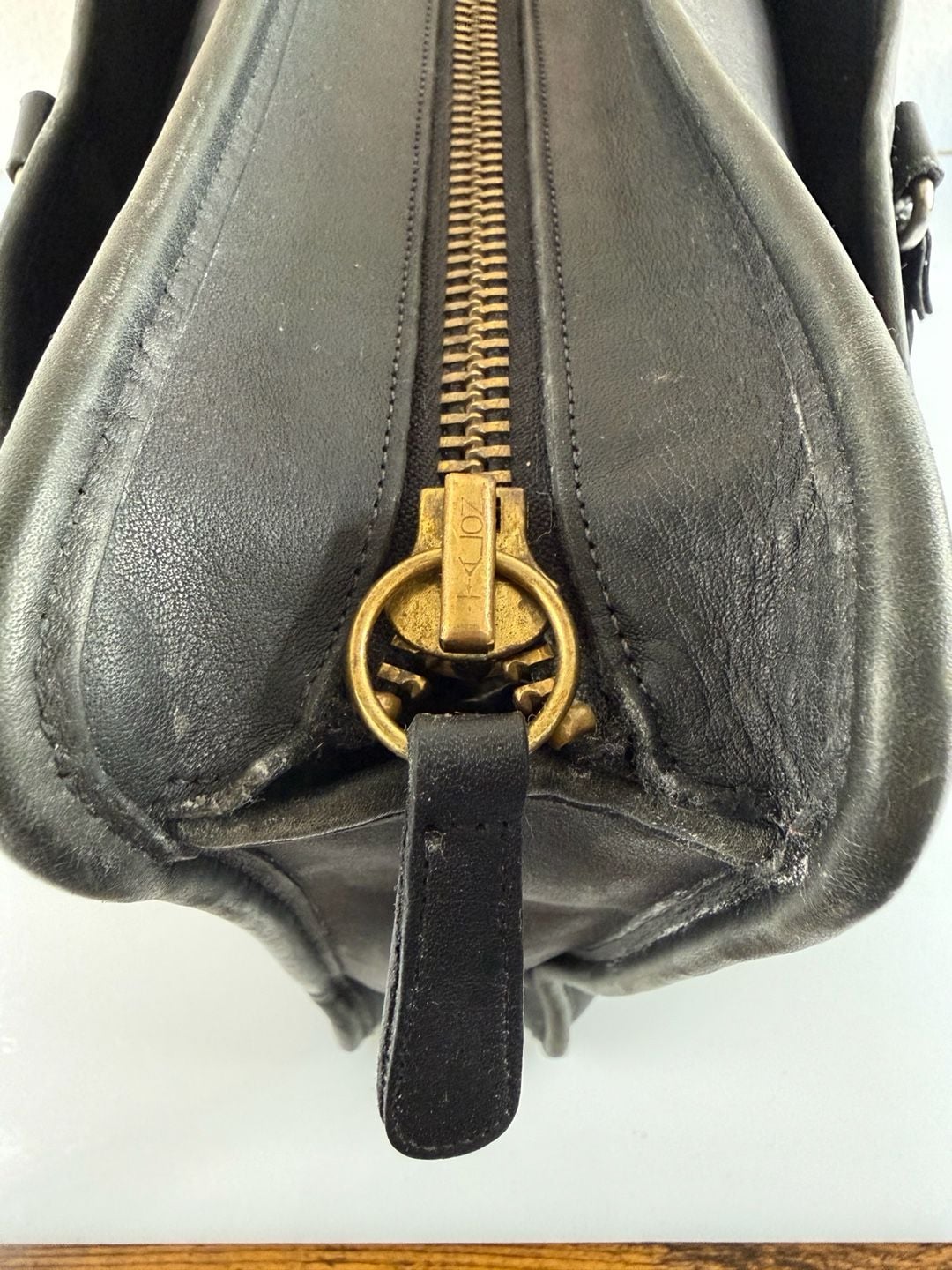 Vintage Coach Black Leather Lexington Briefcase 6002 Made in USA 6