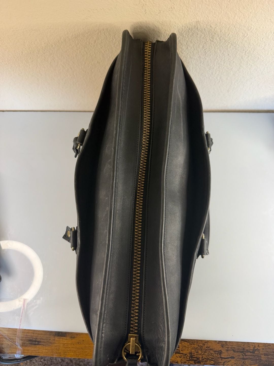 Vintage Coach Black Leather Lexington Briefcase 6002 Made in USA 7