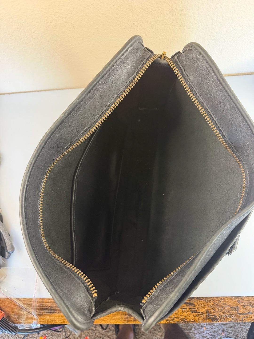 Vintage Coach Black Leather Lexington Briefcase 6002 Made in USA 8