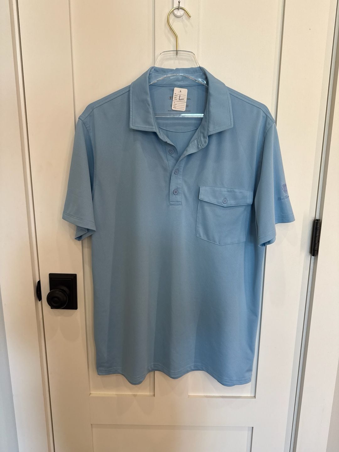 Ben Sherman Sport Men's Light Blue Performance Golf Polo Shirt Size Large 2