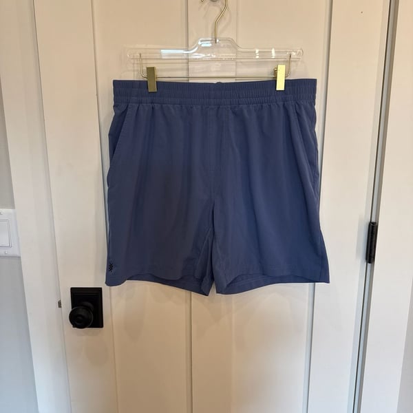 Rhone Mako Athletic Training Shorts Blue Size Large