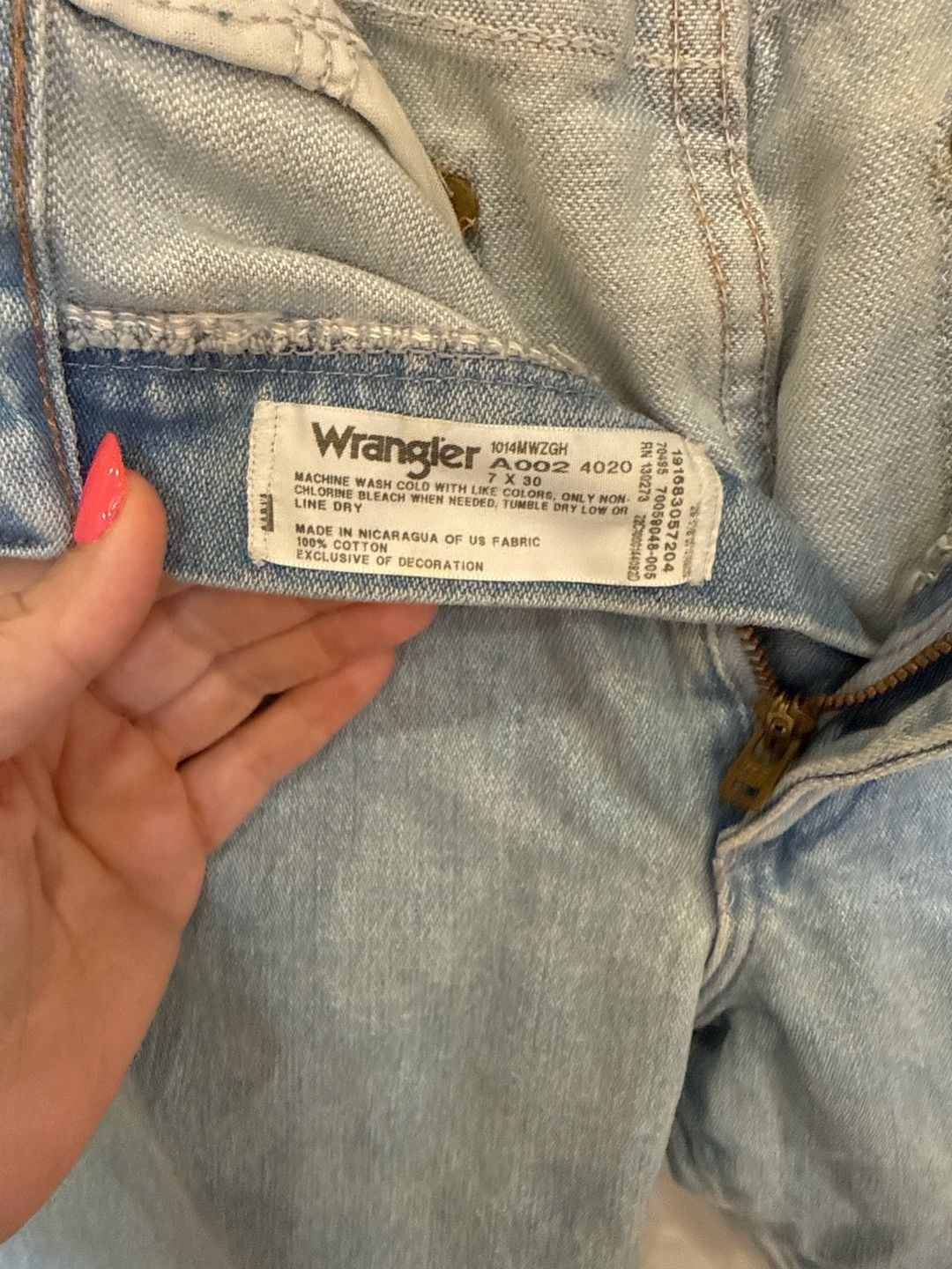 Wrangler Cowboy Cut Slim Fit 14MWZ Jeans Light Wash Size 7x30 4