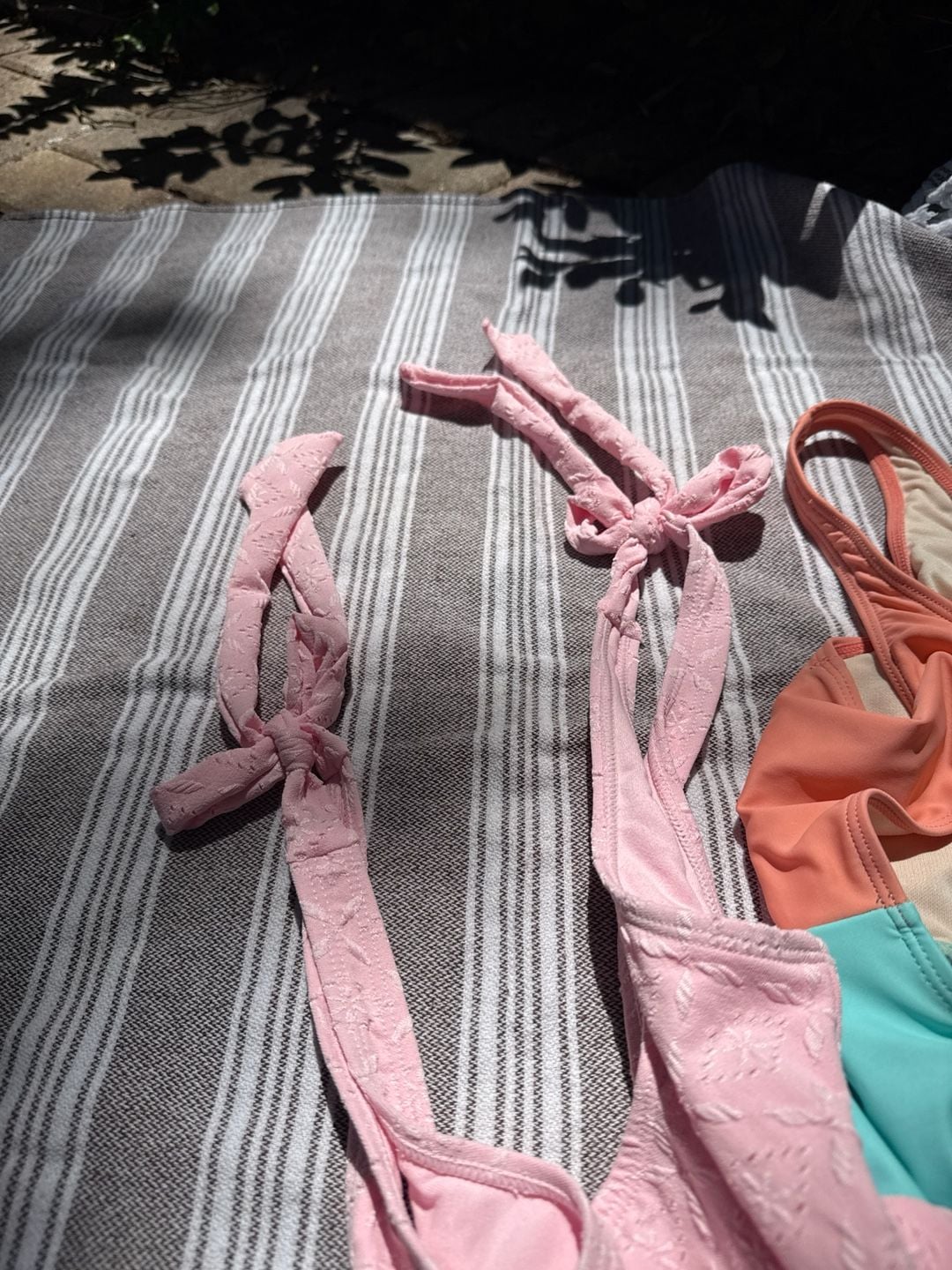 Nasty Gal Swim Bundle: Pink Tie-Shoulder NWT & Color-Block Cut-Out US 2 8