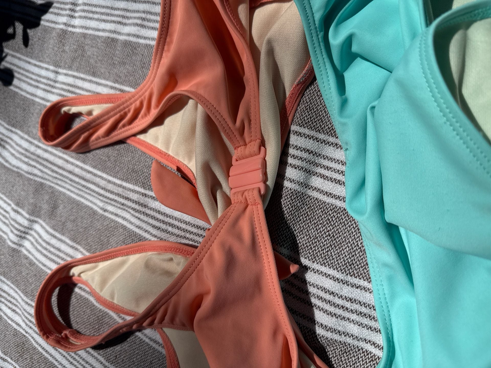 Nasty Gal Swim Bundle: Pink Tie-Shoulder NWT & Color-Block Cut-Out US 2 9