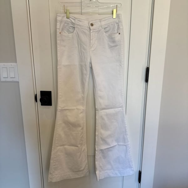Stella McCartney White Flare Leg Jeans Size 29