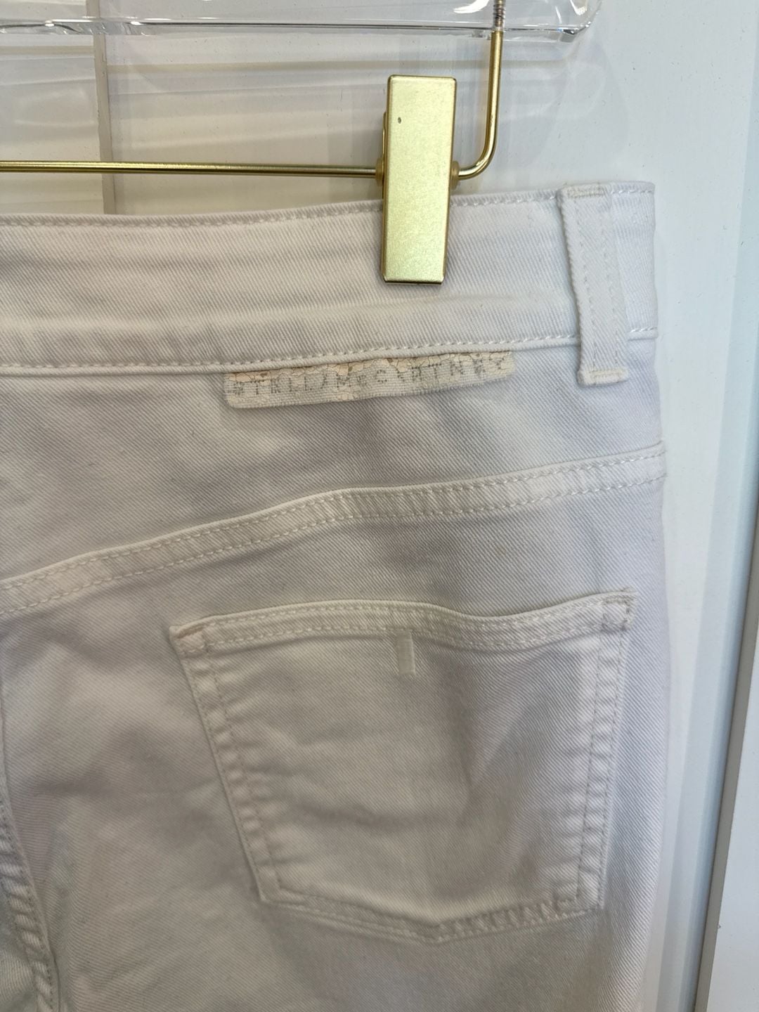 Stella McCartney White Flare Leg Jeans Size 29 4