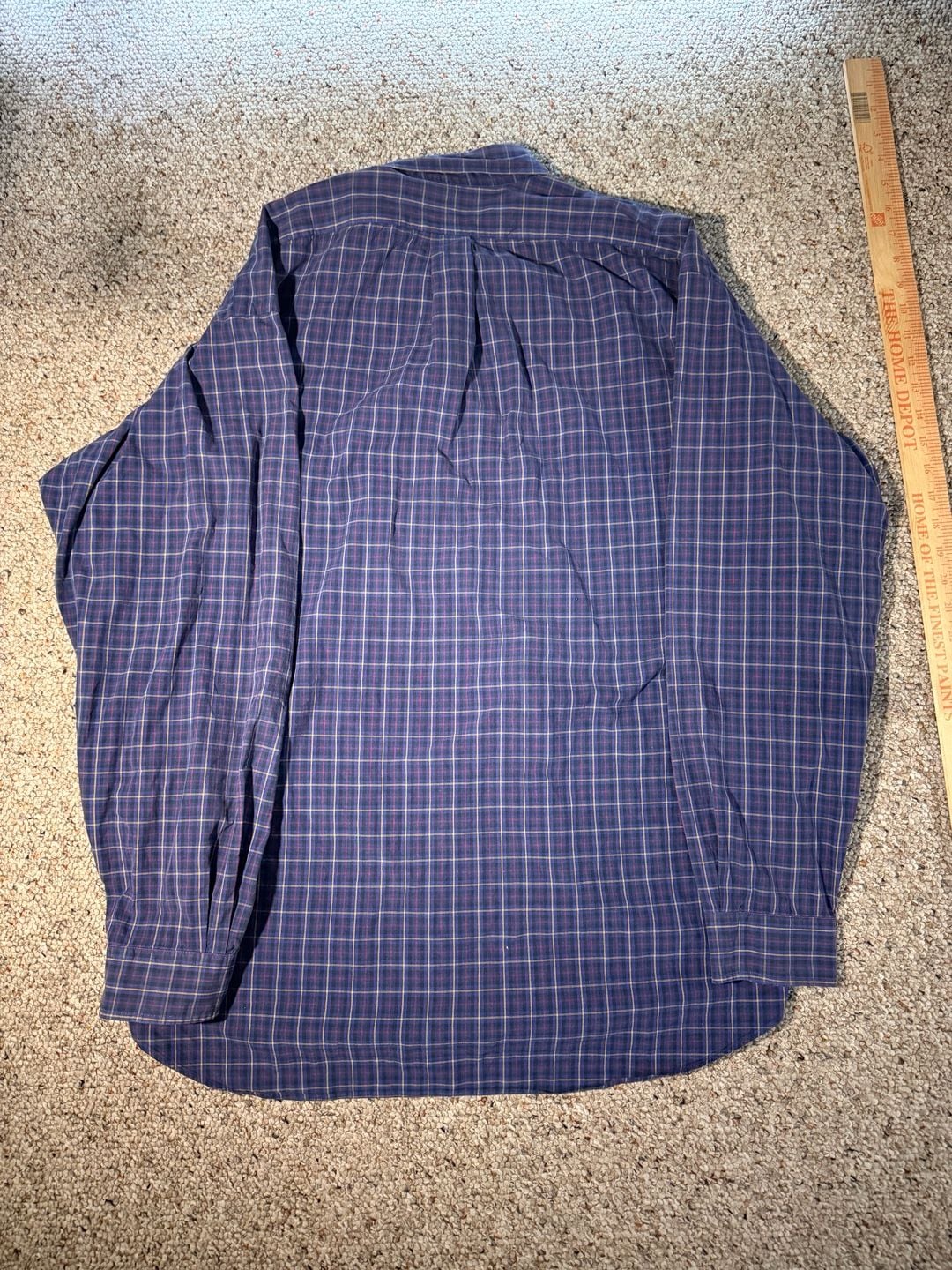 90s Ralph Lauren Blake XL Blue Plaid Button Down Shirt 100% Two-Ply Cotton 5