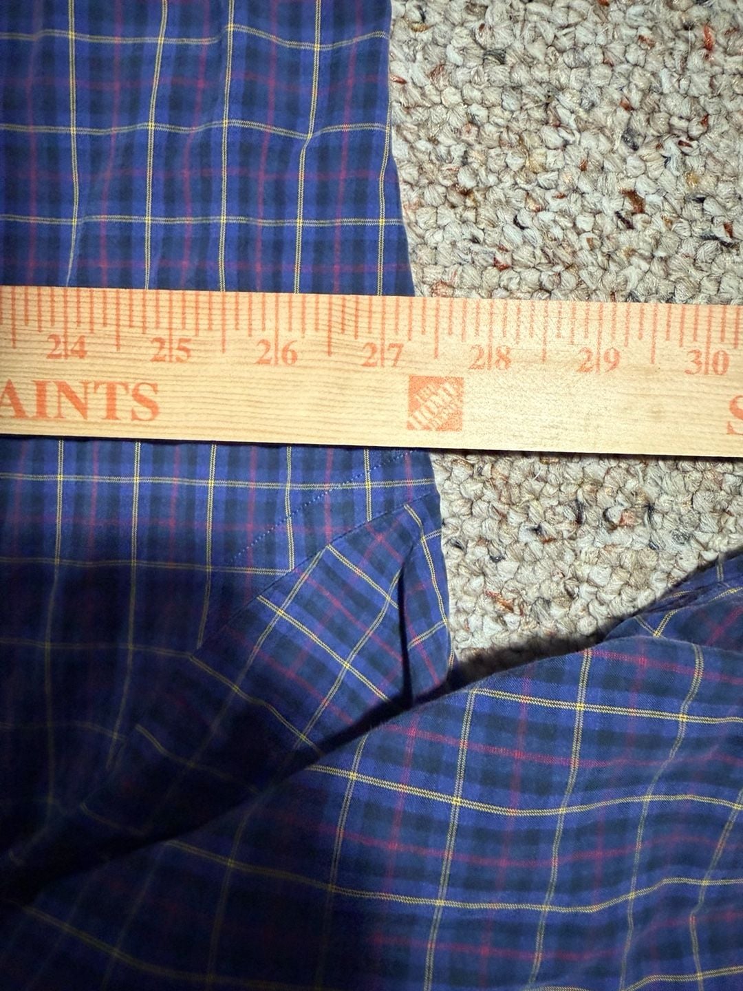 90s Ralph Lauren Blake XL Blue Plaid Button Down Shirt 100% Two-Ply Cotton 6