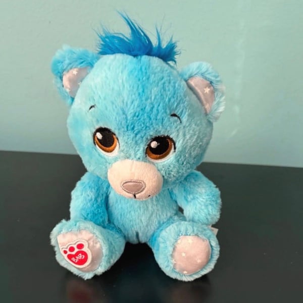 Build-A-Bear Workshop Plush Lot: Starbrights Blue Bear and Lil' Cub Brown Teddy