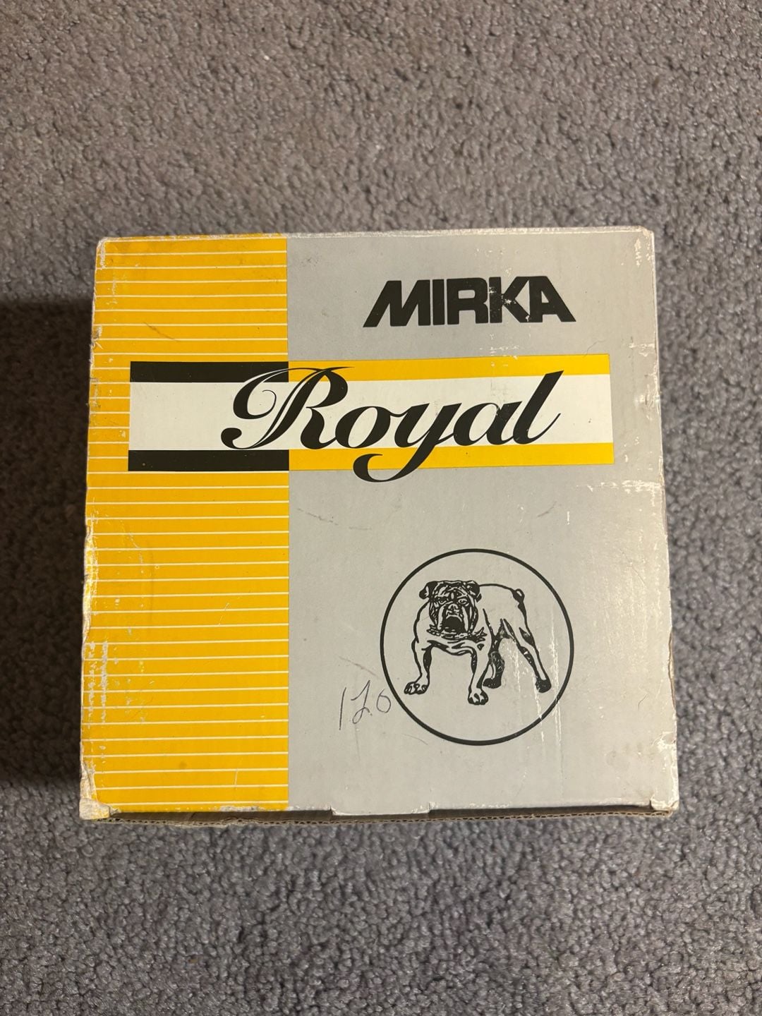 Mirka Royal 6" 120 Grit 8-Hole Hook & Loop Sanding Discs, 50 Pack 1