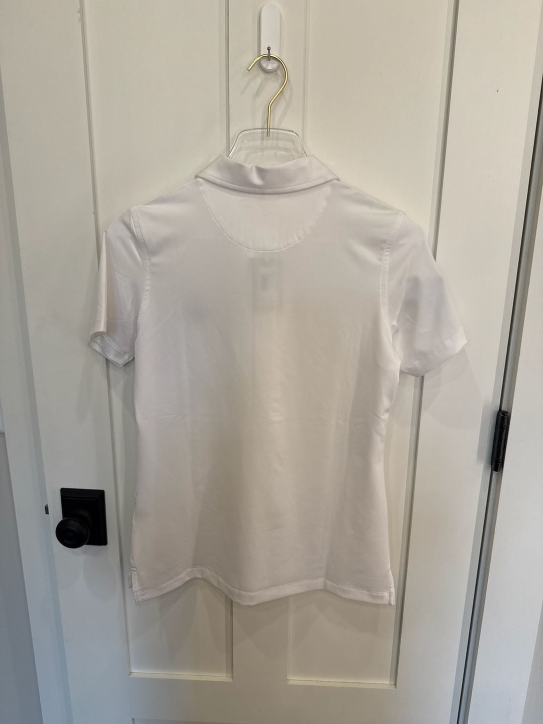 Peter Millar Women's Perfect Fit Performance Polo White Size S Pinehurst NetApp 3