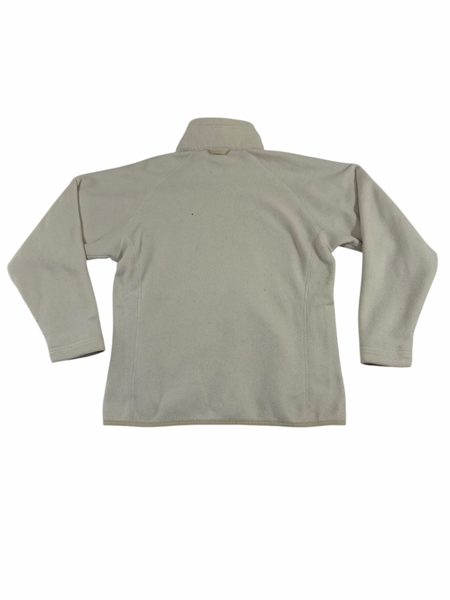 The North Face Women's Full Zip Fleece Jacket Cream Size M 3