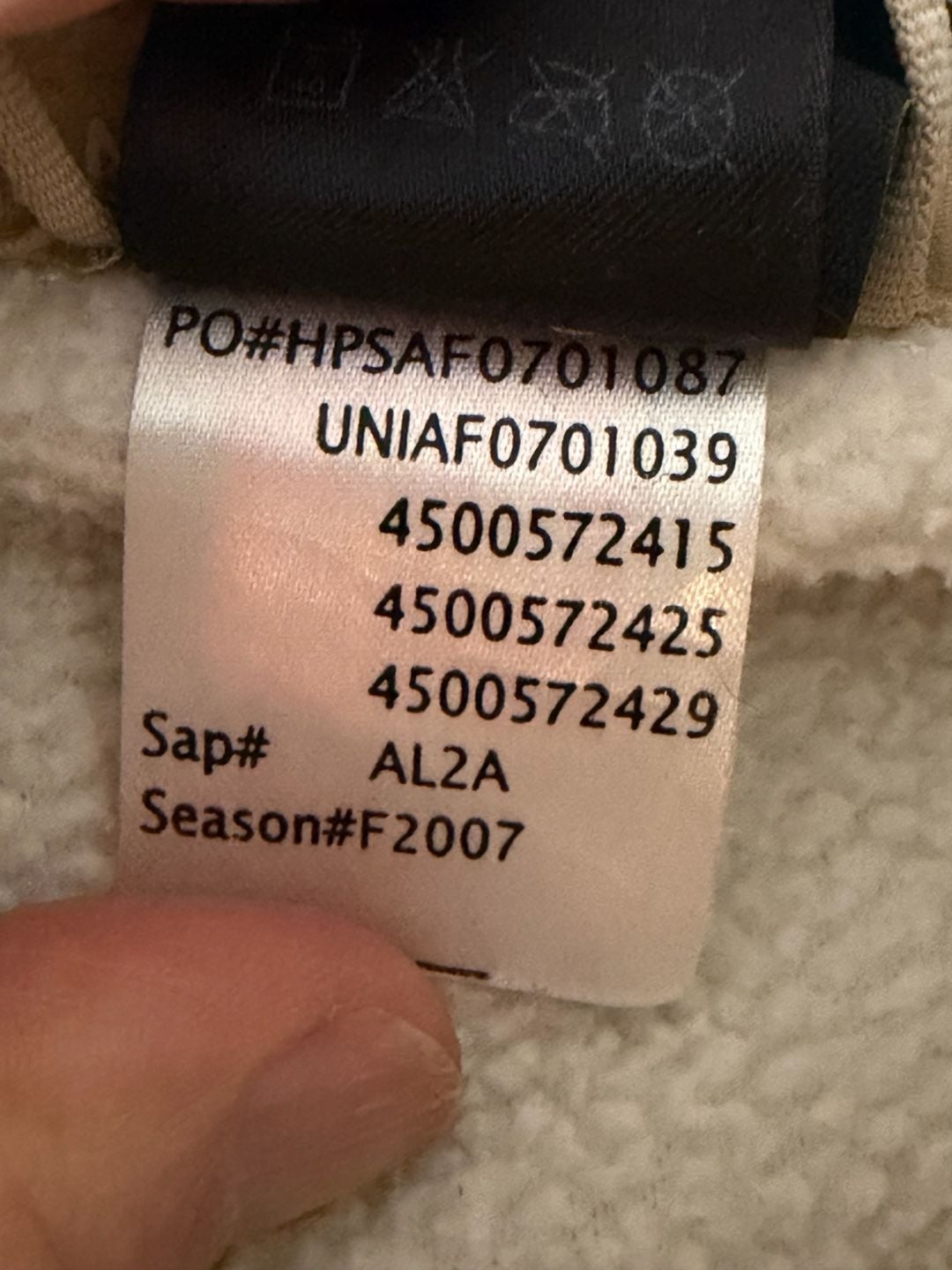 The North Face Women's Full Zip Fleece Jacket Cream Size M 7