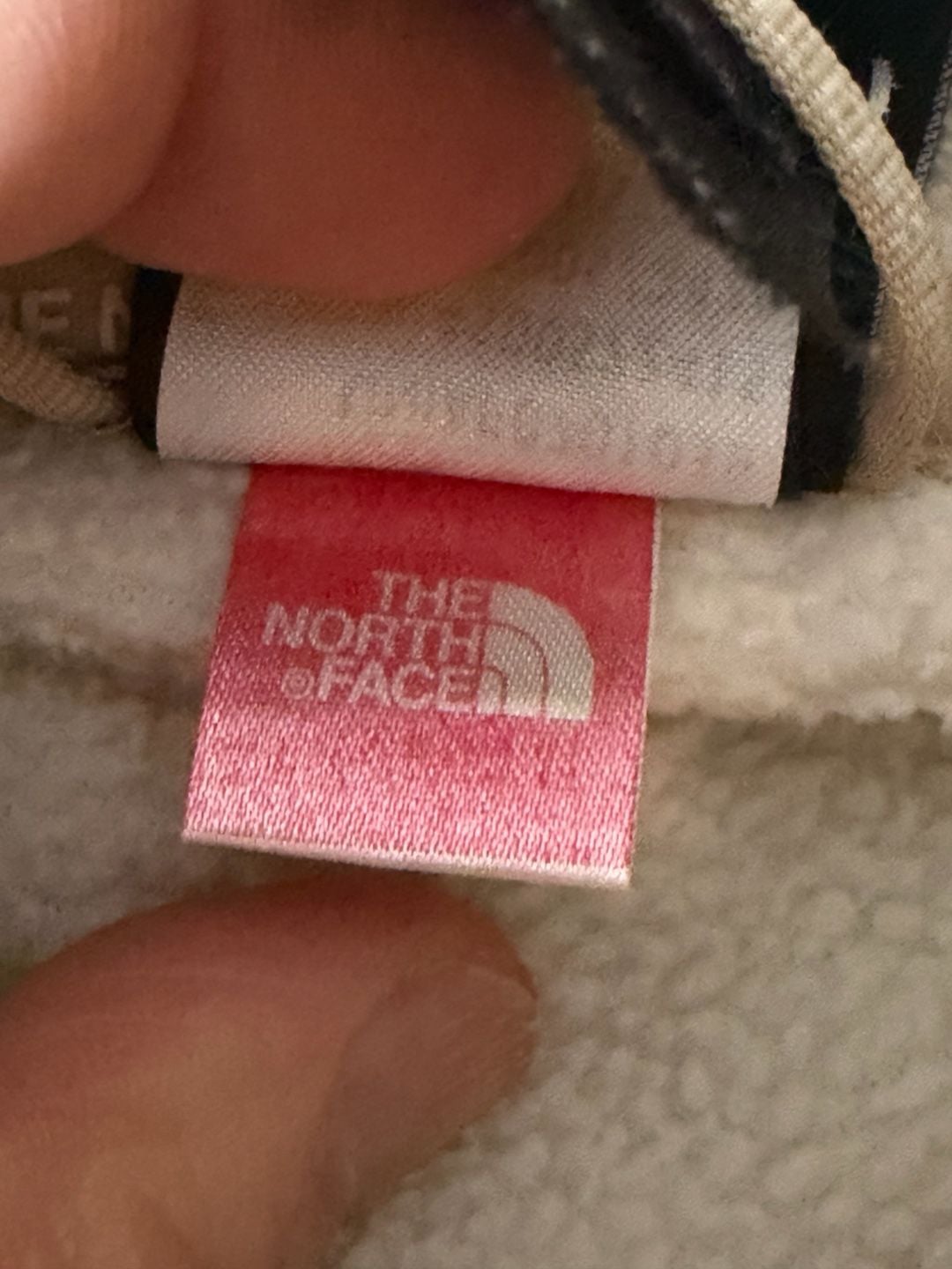 The North Face Women's Full Zip Fleece Jacket Cream Size M 8