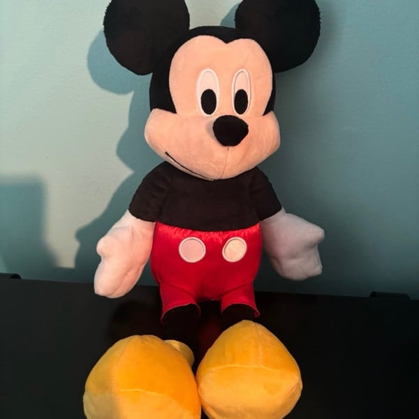 Disney Store Mickey Mouse Medium 17" Plush Stuffed Animal