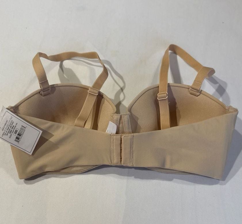 Women's Lightly Lined Strapless Bra - Beige 32D
C16 4
