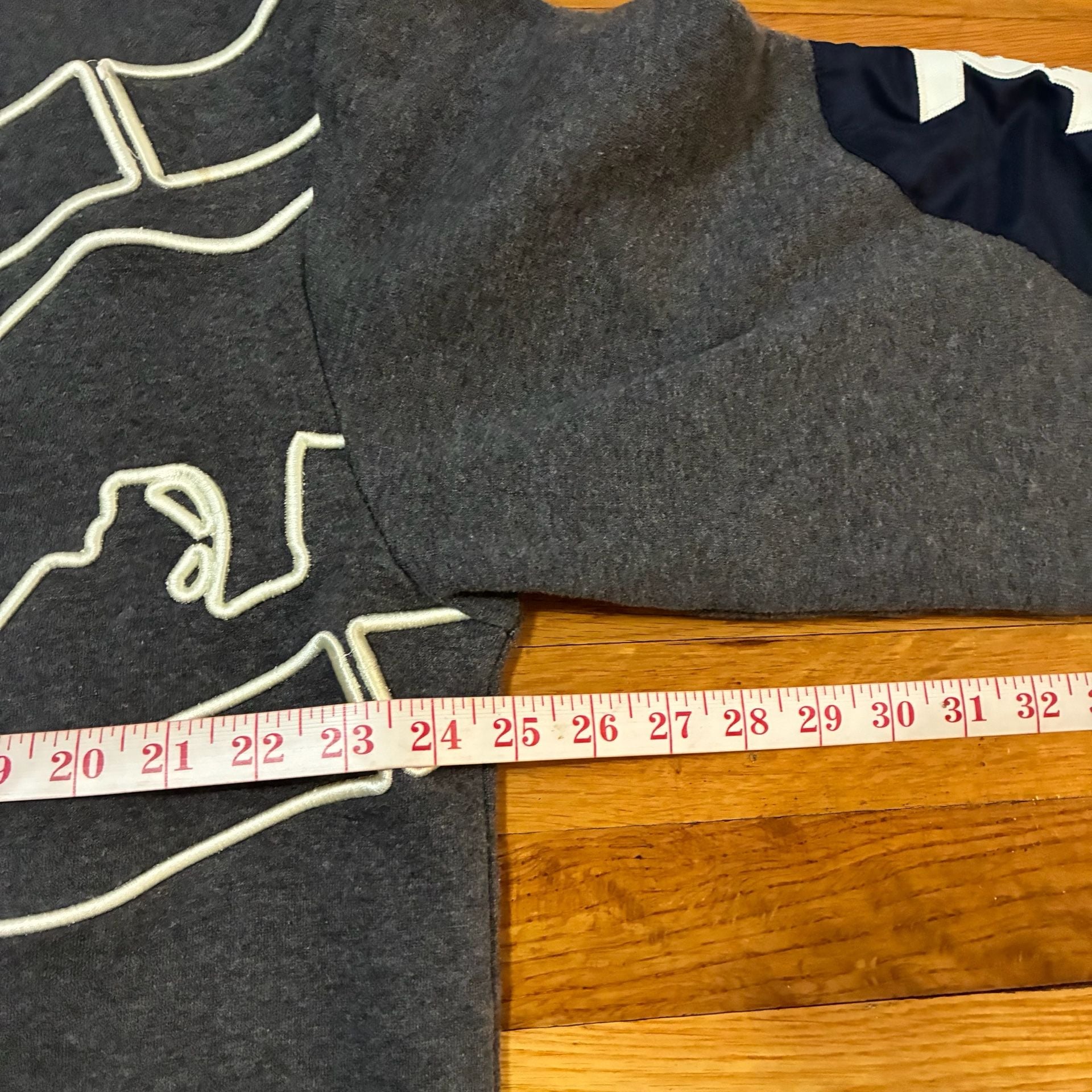 Ecko Unltd. Vintage Y2K Full Zip Hoodie Grey Navy Blue XL 4