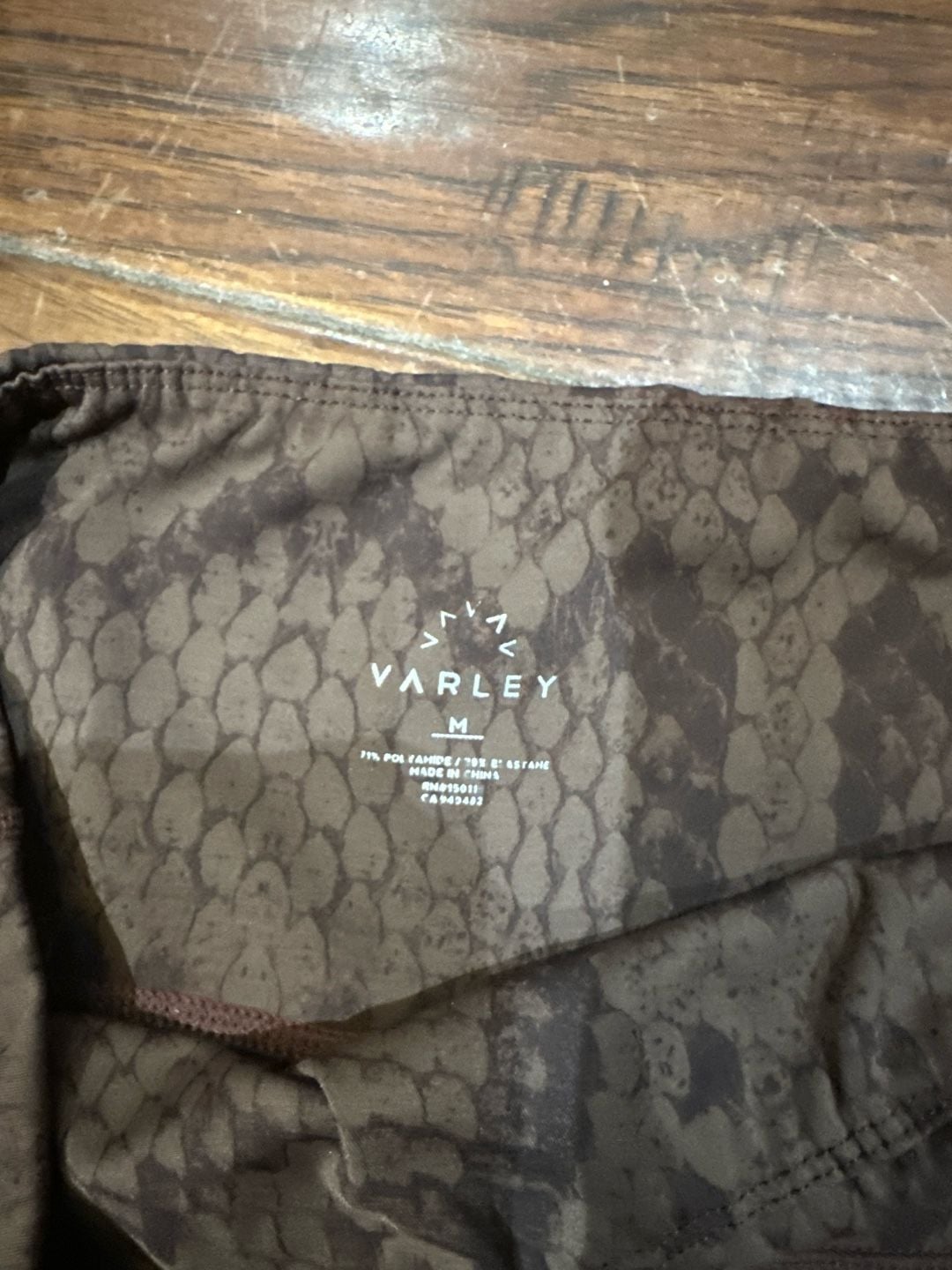 Varley Luna High-Rise Leggings in Burnt Snake, Size M 2