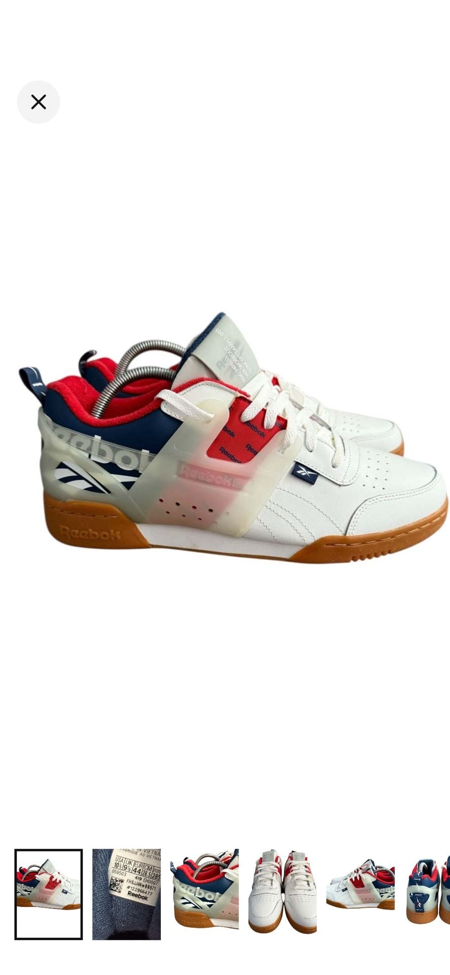 Reebok Workout Plus ATI White Blue Red EH0097 Size 10.5 2