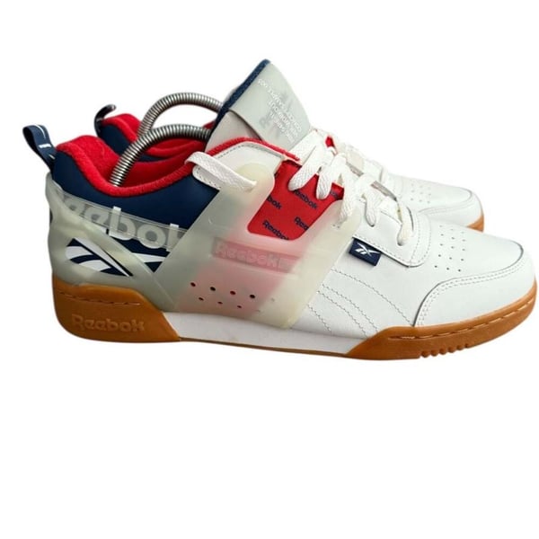 Reebok Workout Plus ATI White Blue Red EH0097 Size 10.5