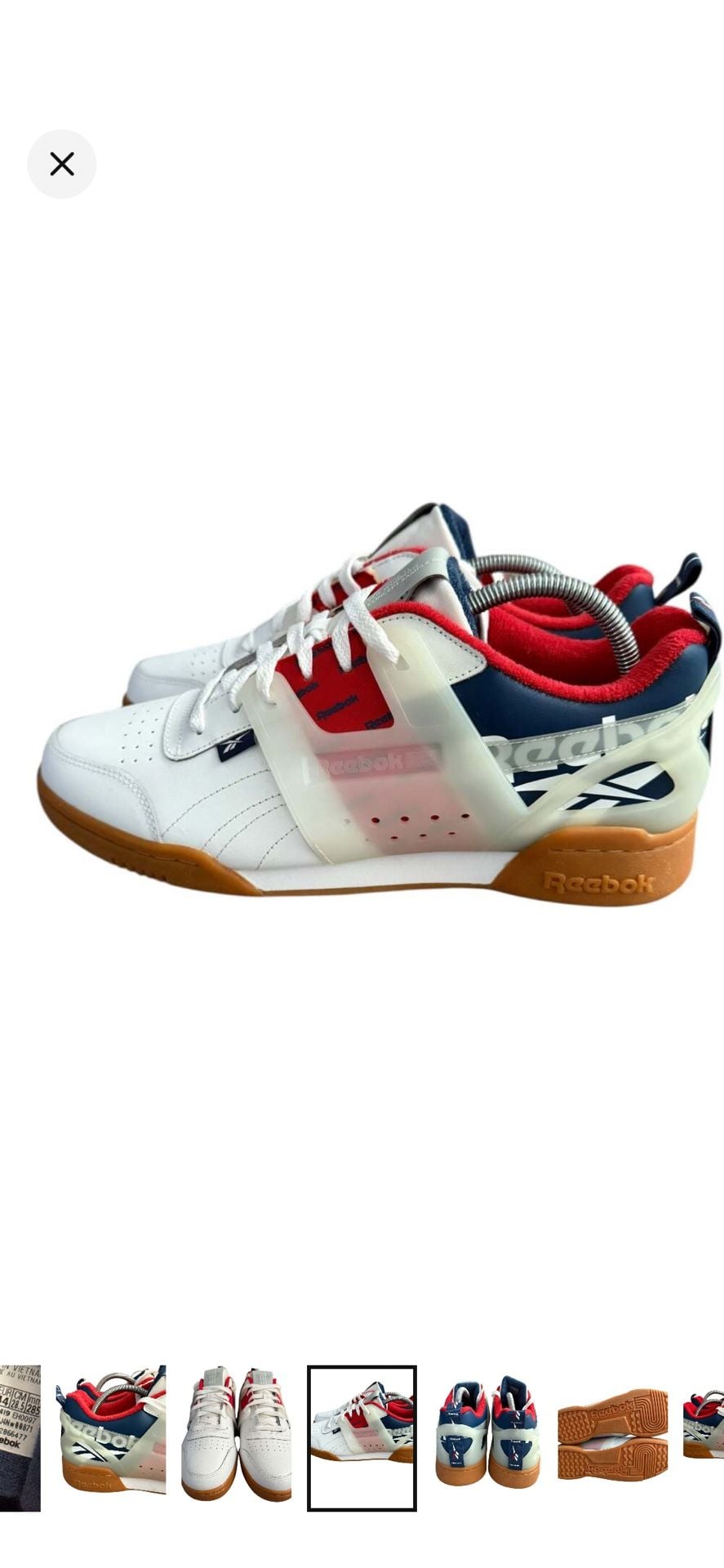 Reebok Workout Plus ATI White Blue Red EH0097 Size 10.5 5