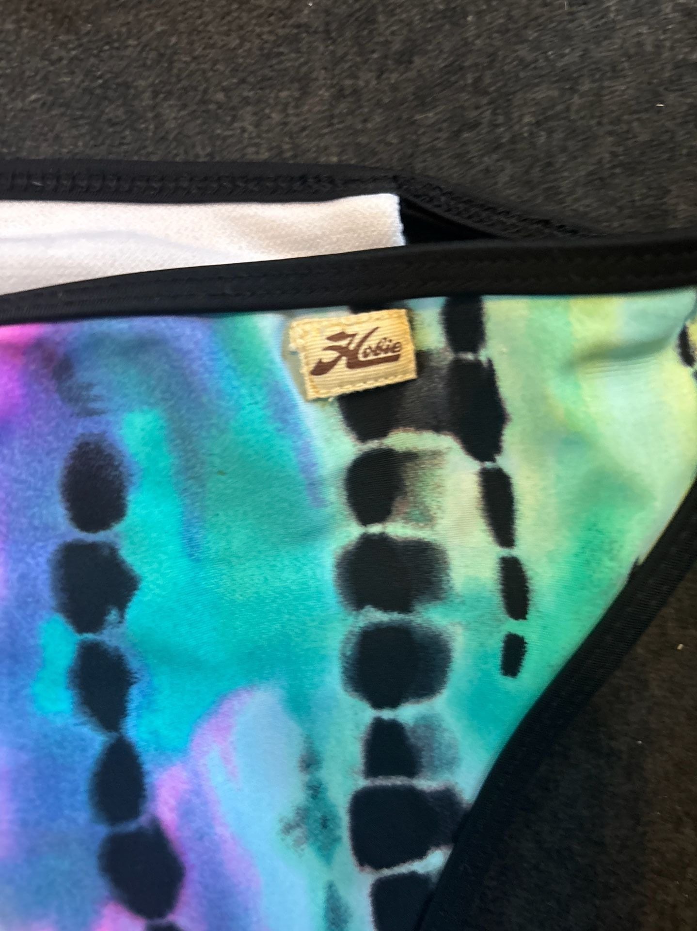 Hobie Tie-Dye and Striped Lace-Up Bikini Set Size M 7