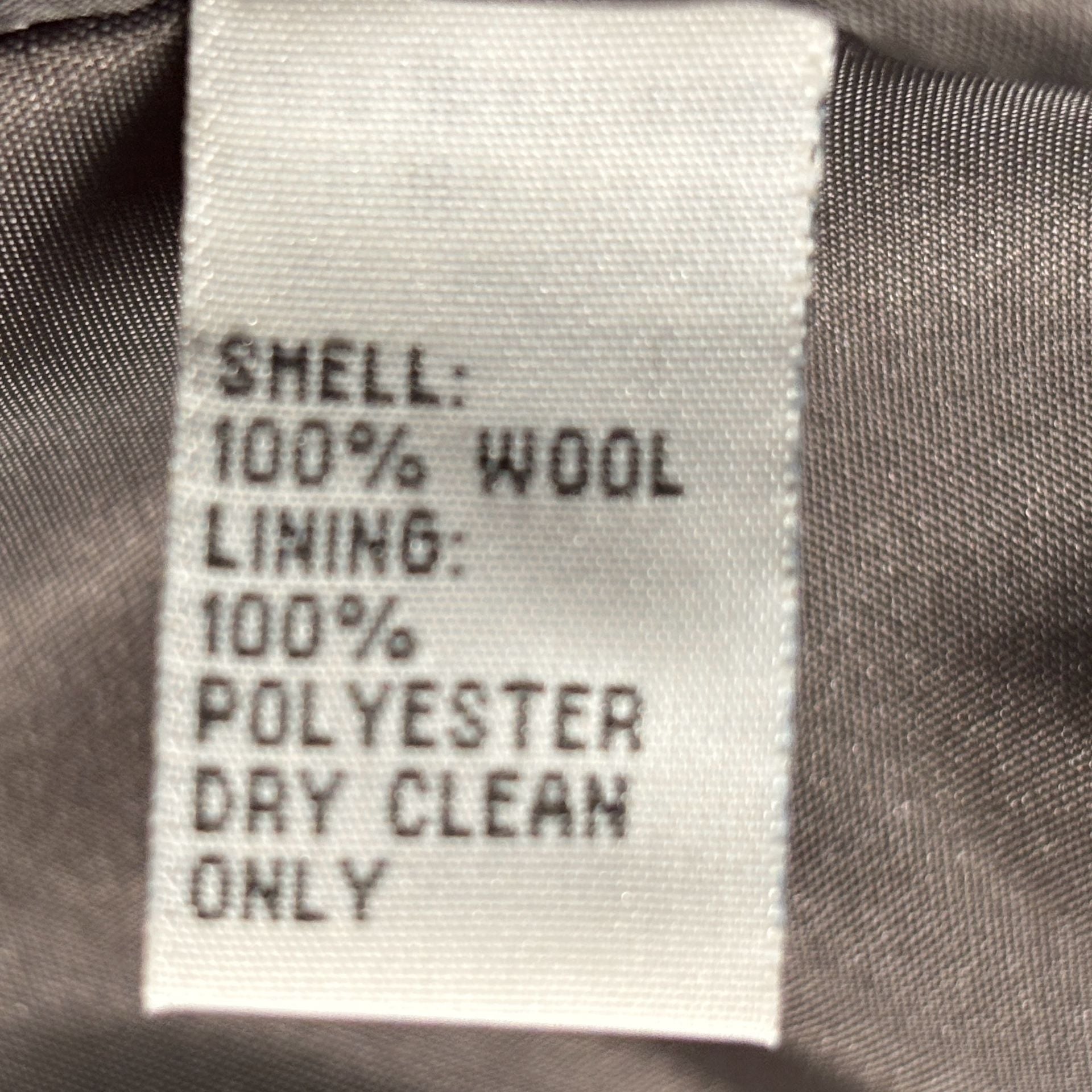 Talbots Double Breasted Blazer Women 14P Grey Italian Fabric 100% Wool Career 16