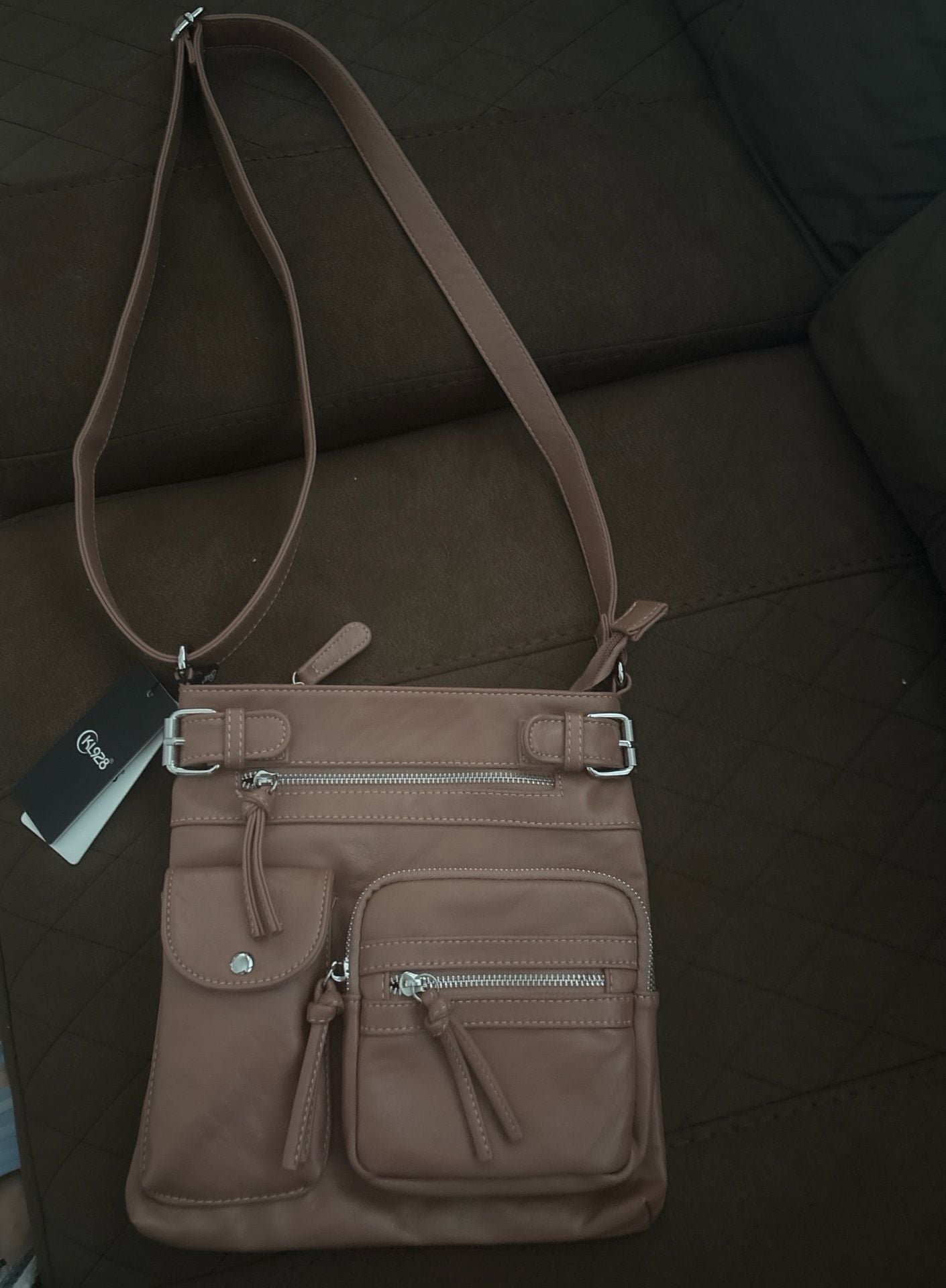 MultiSac Zippy Multi-Pocket Crossbody Bag, Tan 8