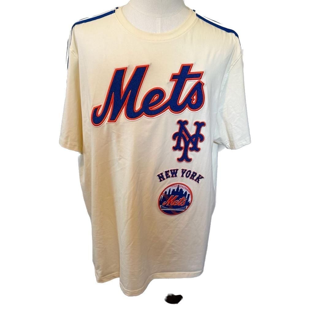 Pro Standard New York Mets Cooperstown Collection Cream Patch T-Shirt Size 2XL 2