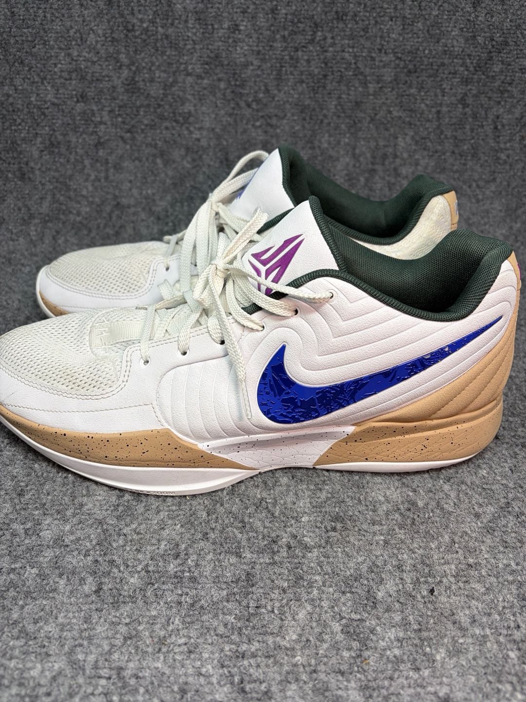 Nike Ja 2 In The Woods Mens Size 14-White Astronomy Blue Hemp FD7328 101 GUC 7