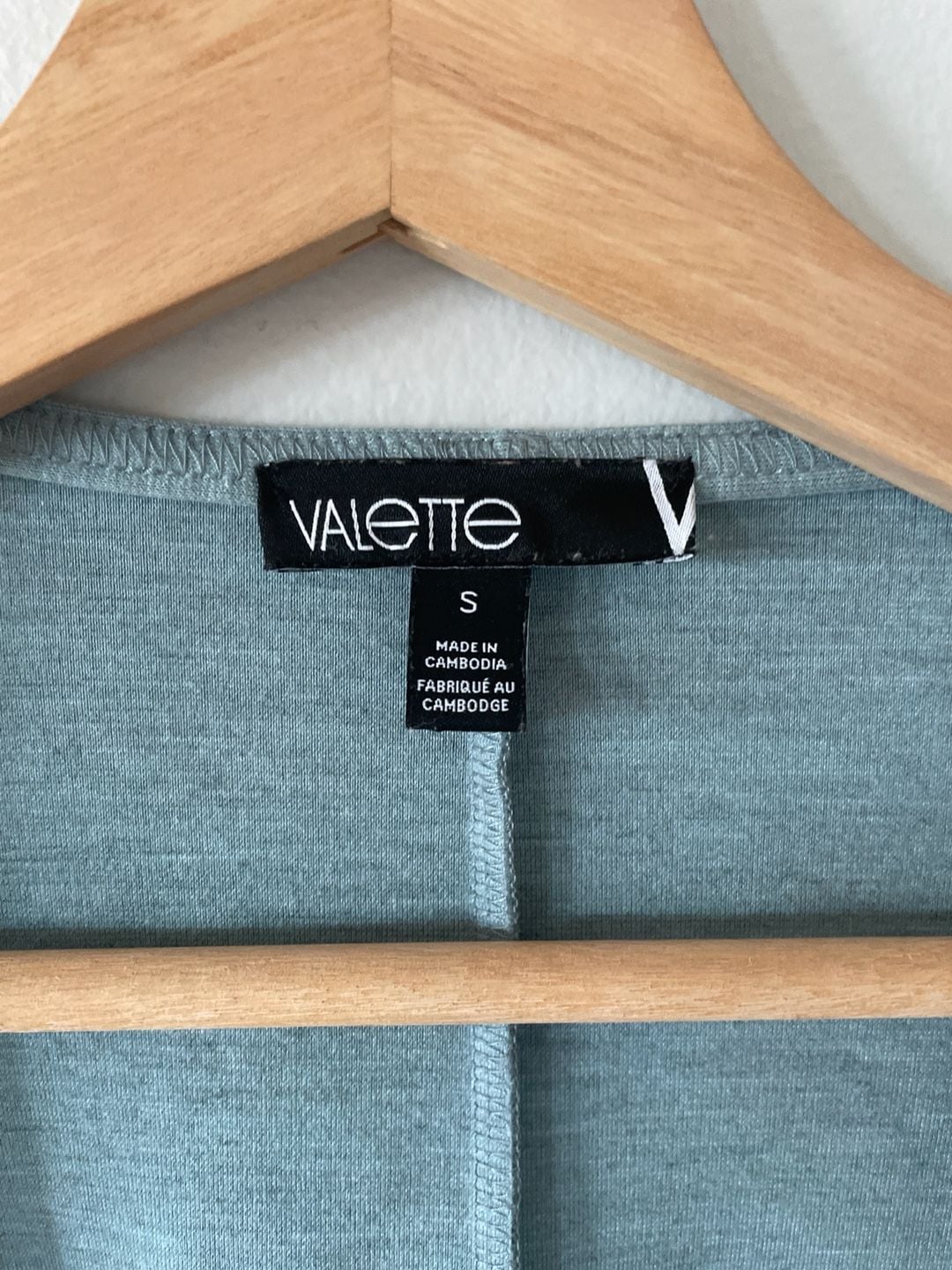 Valette Sage Green Longline Open Front Duster Cardigan with Pockets Size S 3