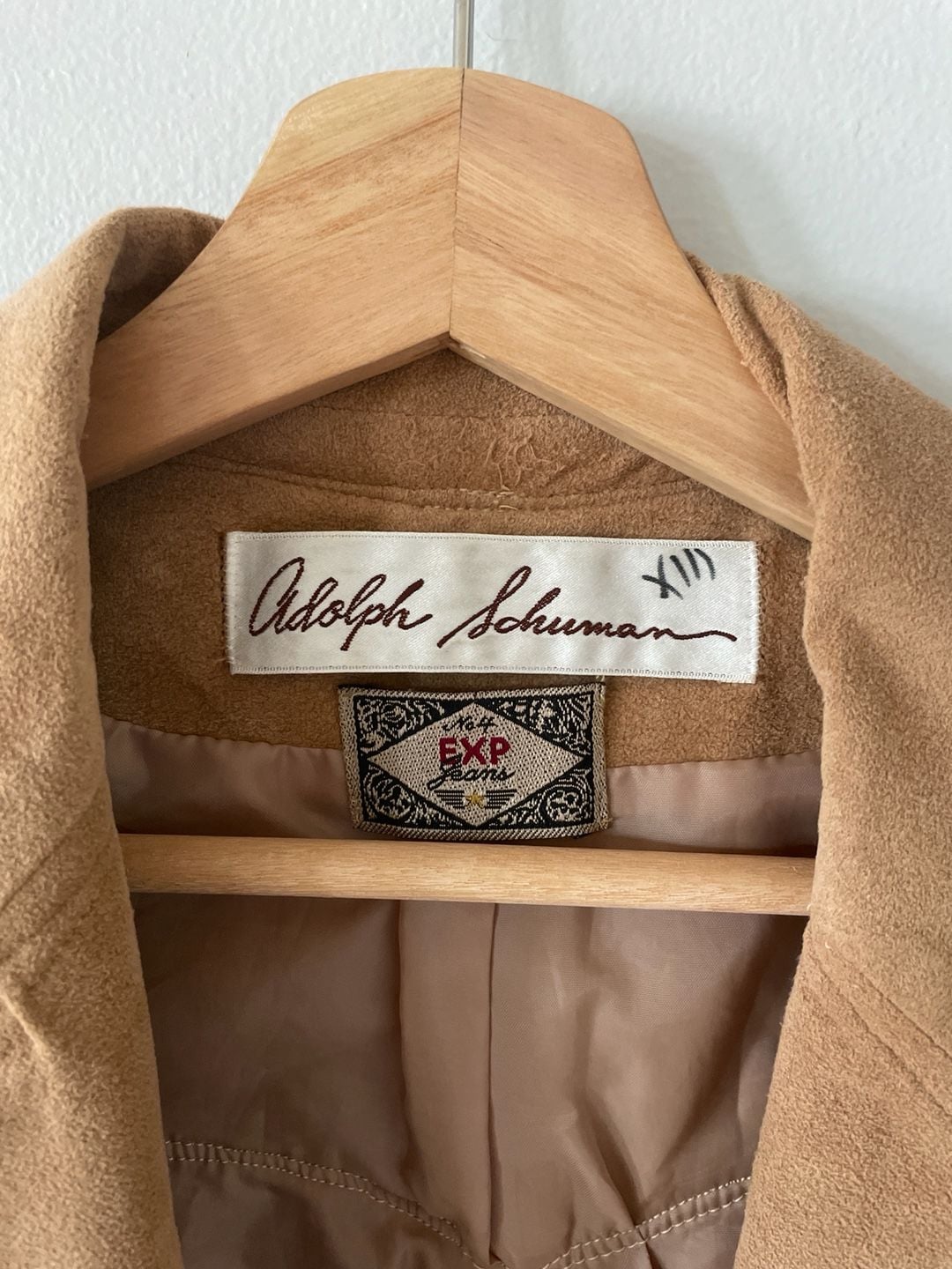 Vintage Adolph Schuman EXP Jeans Western Suede Jacket Size L 2