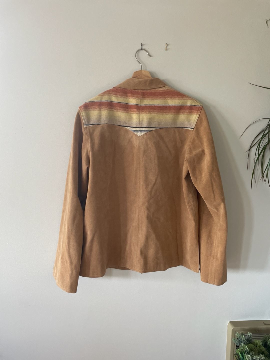 Vintage Adolph Schuman EXP Jeans Western Suede Jacket Size L 4