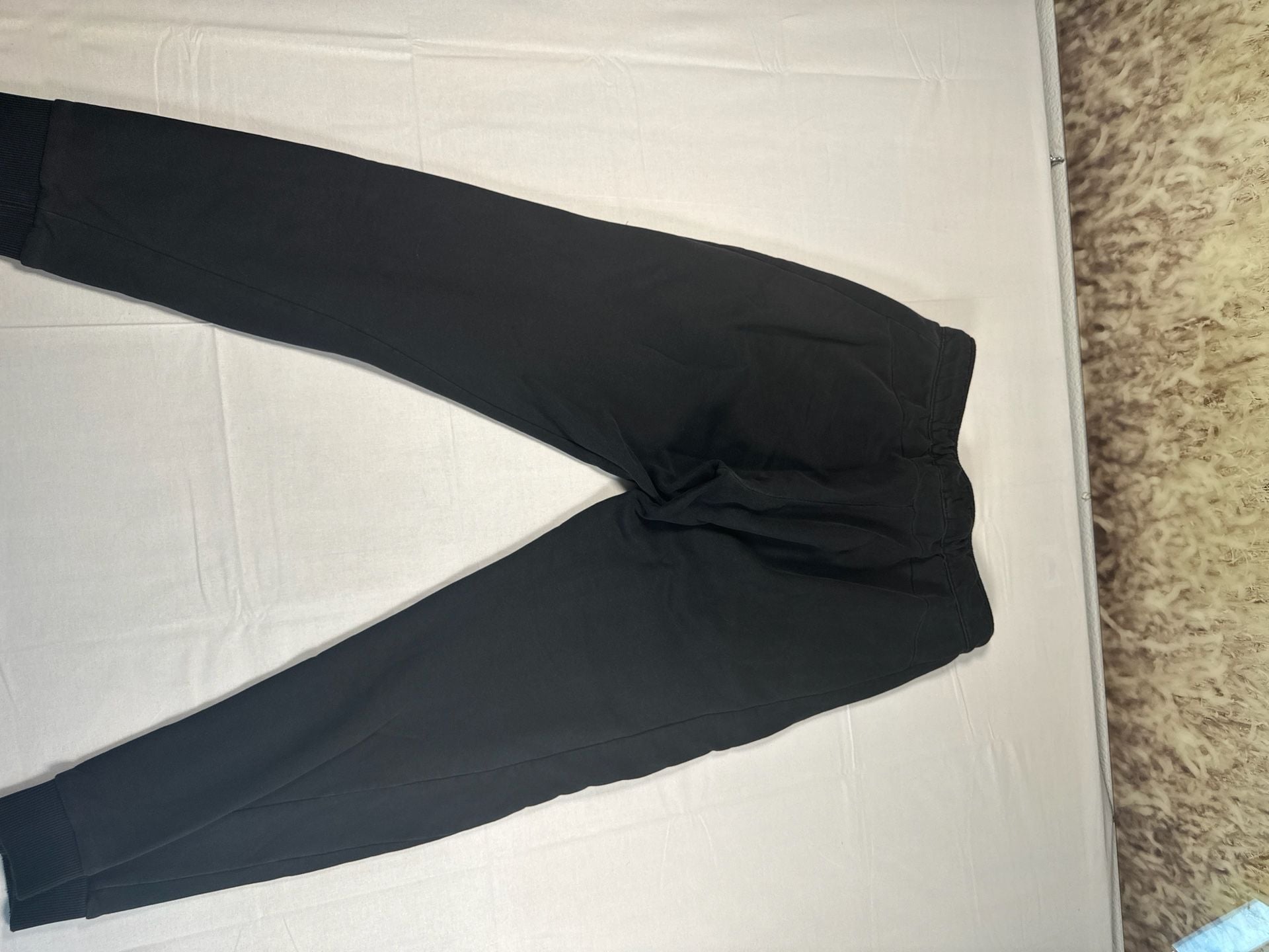 Puma Essentials Logo Men's Fleece Joggers Black Size M 5