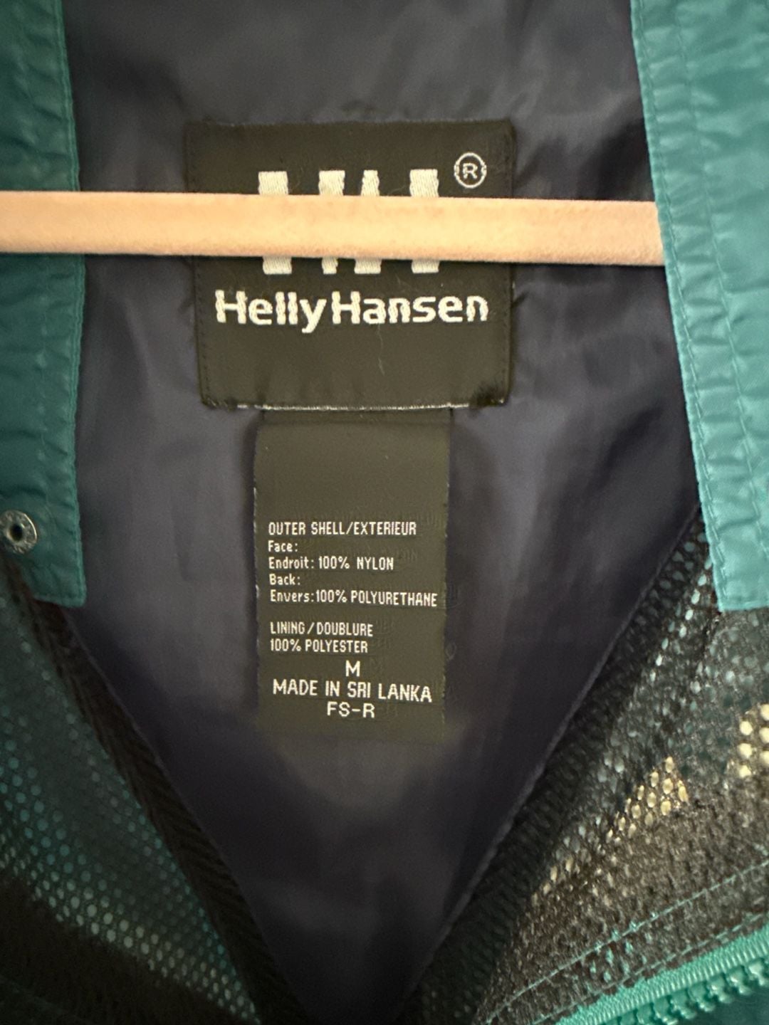 Vintage Helly Hansen Packable Jacket S Blue Windbreaker Zip Pockets Lined Hooded 3