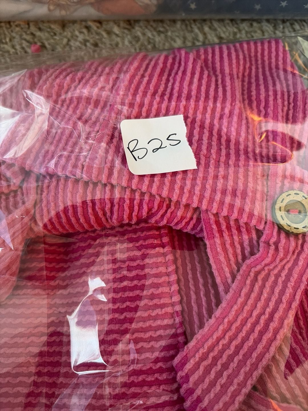 HEIMISH U.S.A Feelin' Fuchsia Ribbed Knit Overalls Jumper 8