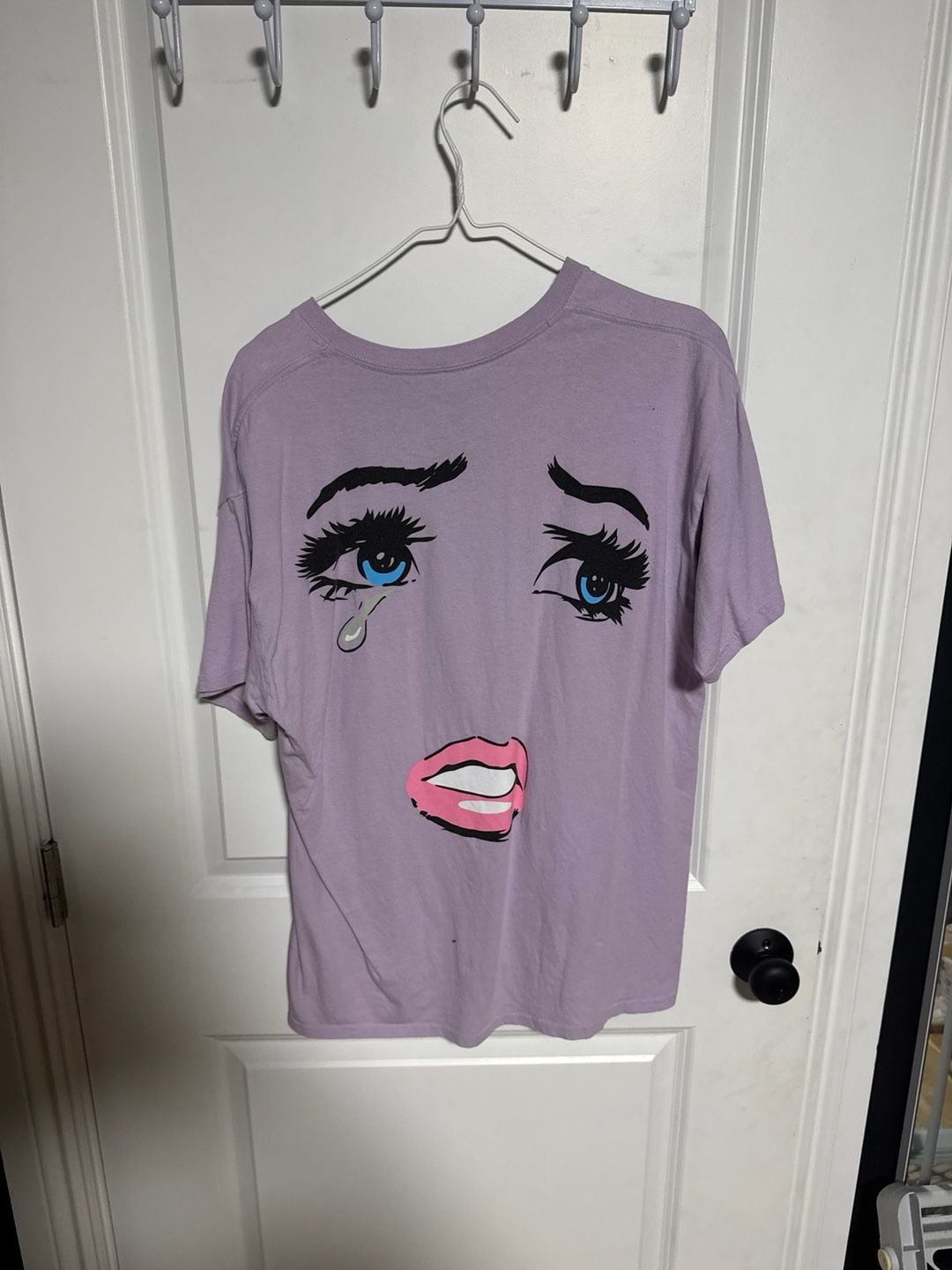 Empyre Heartbreaker Crying Face Purple T-Shirt Size Large 4