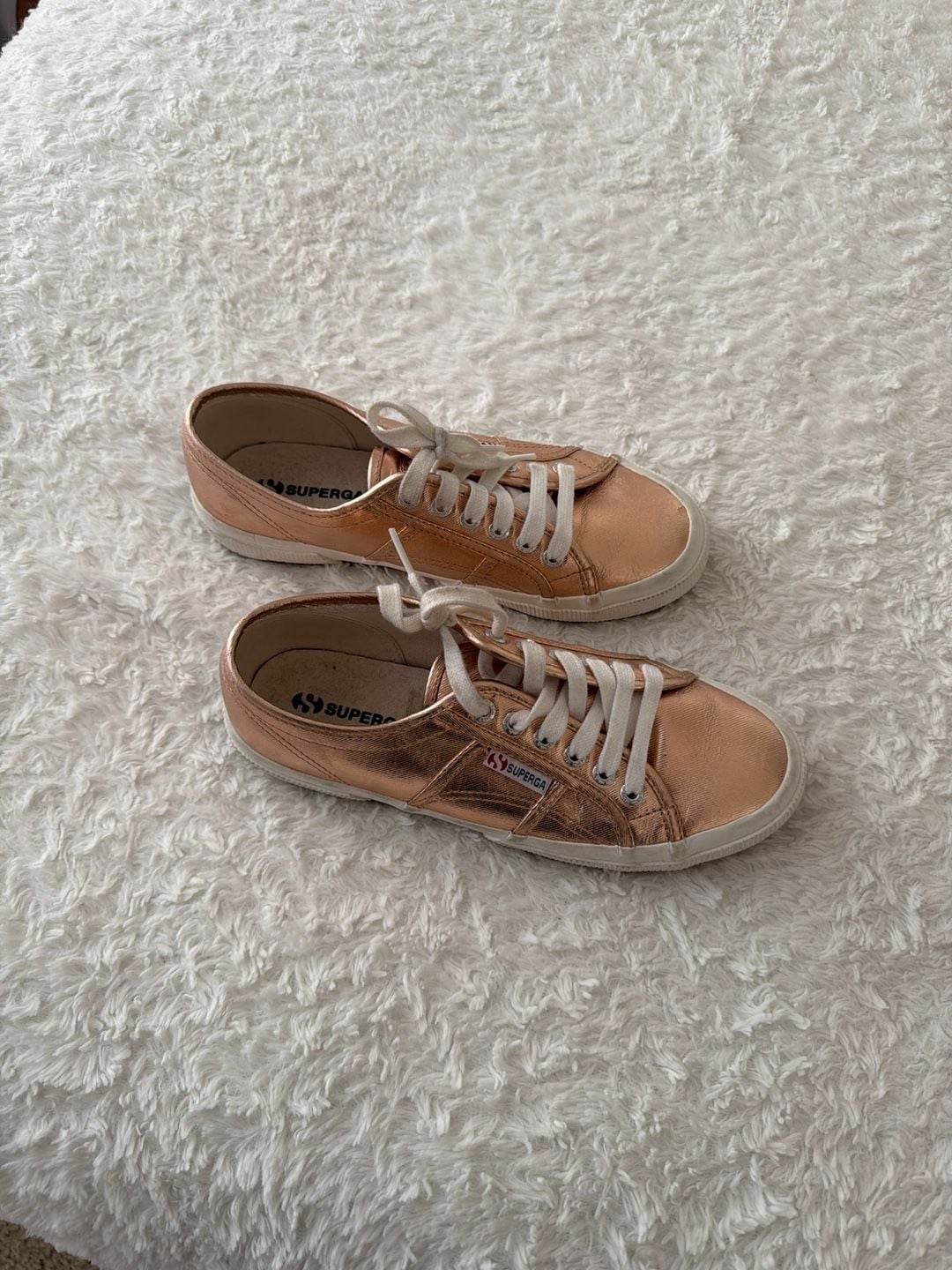 Superga 2750 Cotmetu Rose Gold Metallic Sneakers 2