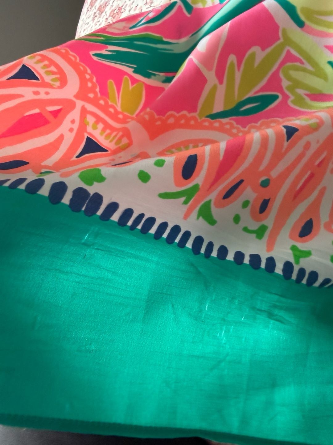 Lilly Pulitzer Atlin Silk Kaftan Parrot Party Print Size L/XL 6