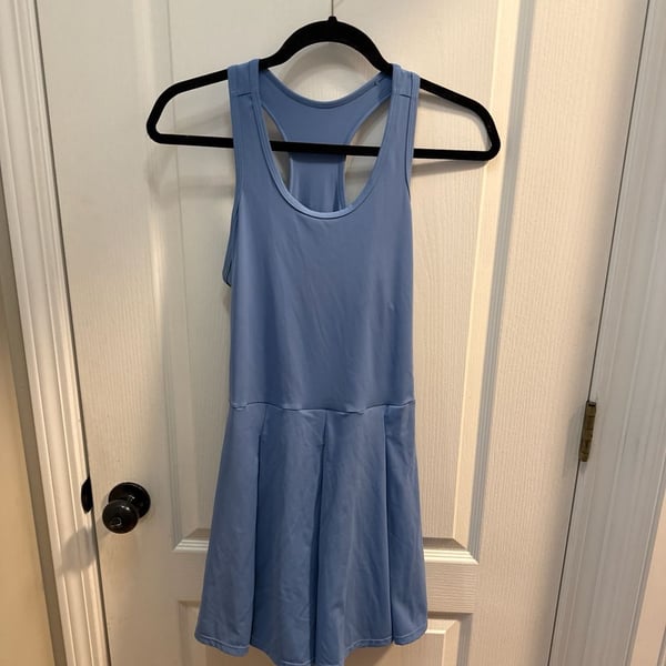 Halara Cloudful 2-in-1 Pleated Activity Dress Blue Size L