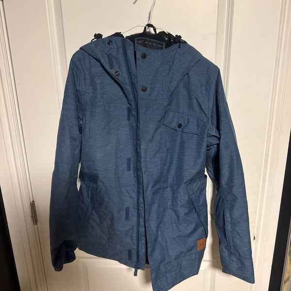 Oakley Biozone FN Dry 15K Heathered Blue Snowboard Ski Jacket Regular Fit