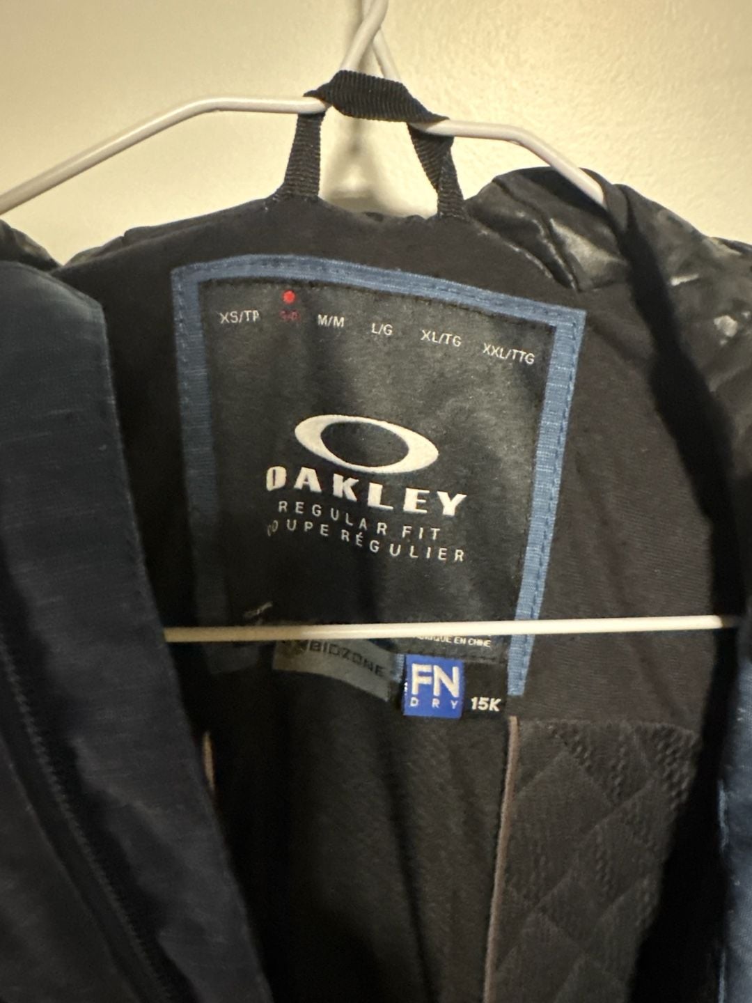 Oakley Biozone FN Dry 15K Heathered Blue Snowboard Ski Jacket Regular Fit 3