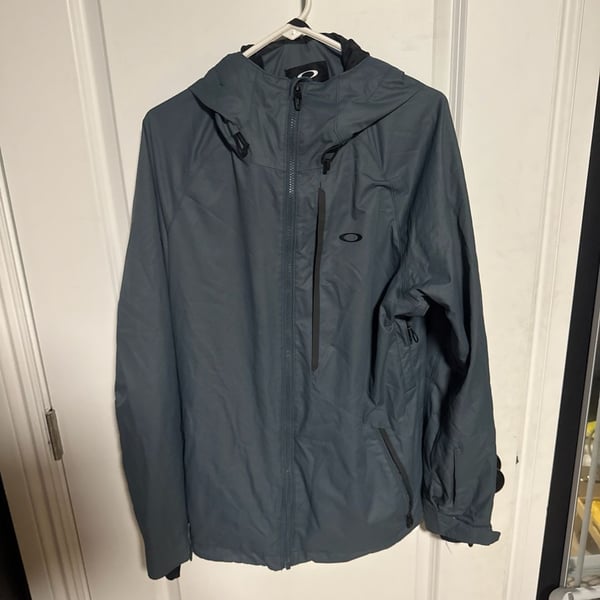 Oakley Biozone FN Dry 10K Men's Ski Jacket, Grey, Size Medium