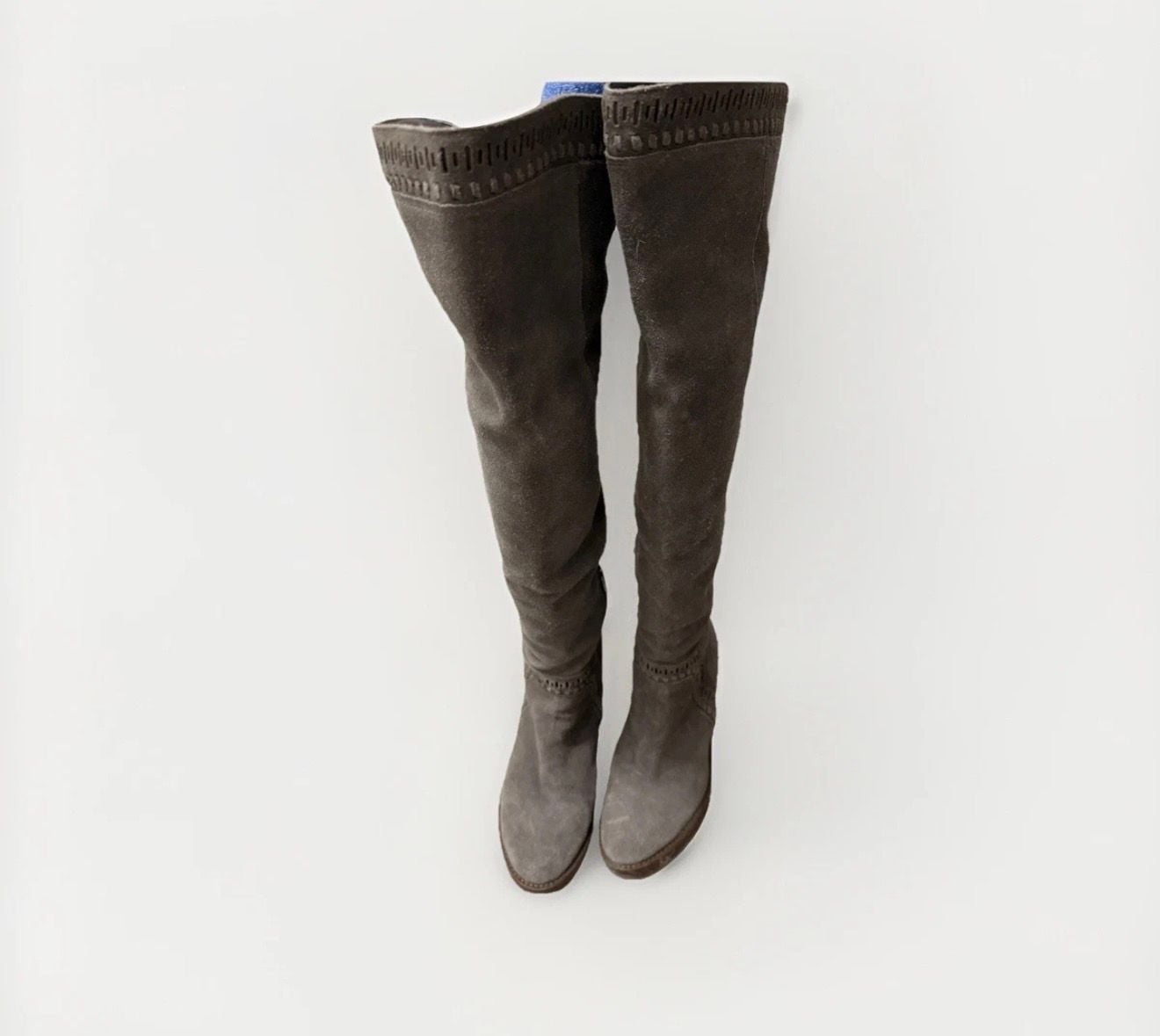 Vince Camuto Madolee Grey Suede Over The Knee Boots Size 9M 2