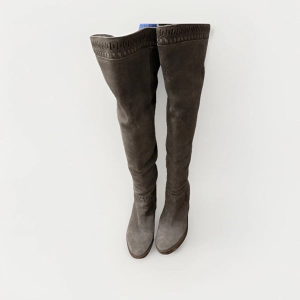 Vince Camuto Madolee Grey Suede Over The Knee Boots Size 9M